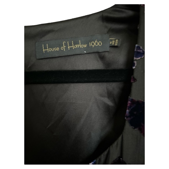 NWOT House of Harlow 1960 X Revolve Luelle mini dress in blk & purple XS - Picture 5 of 5